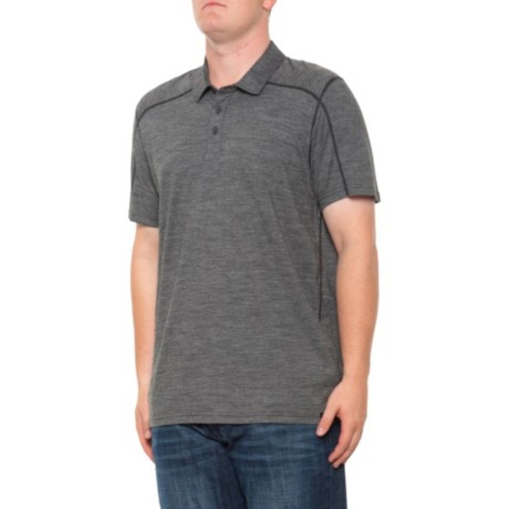 Smartwool NWT Men's Medium Gray Heather Merino Sport 150 Polo Shirt, Size Large